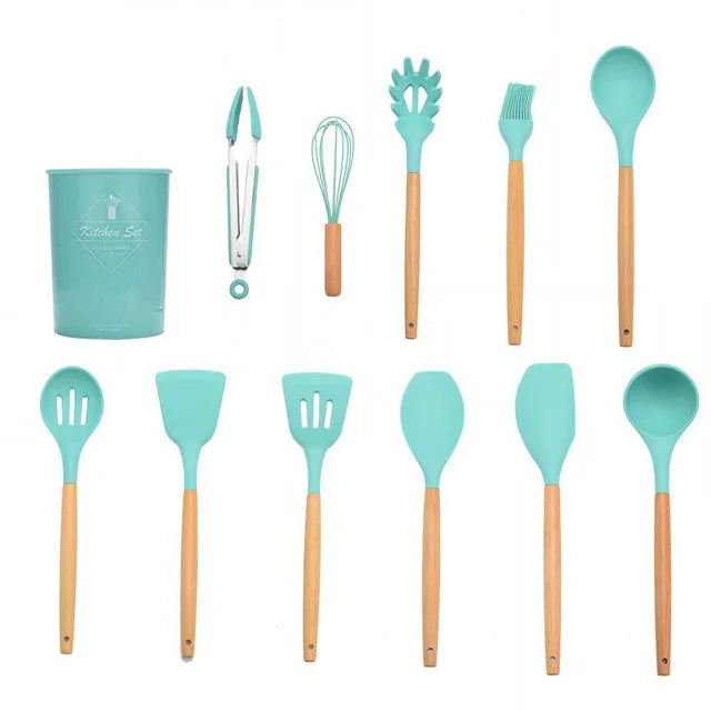 Silicone Kitchenware Cooking Utensils Set Non-Stick