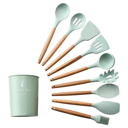 Silicone Kitchenware Cooking Utensils Set Non-Stick