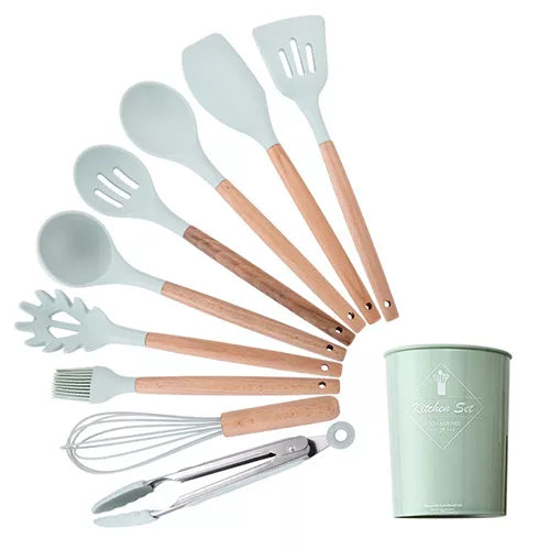 Silicone Kitchenware Cooking Utensils Set Non-Stick