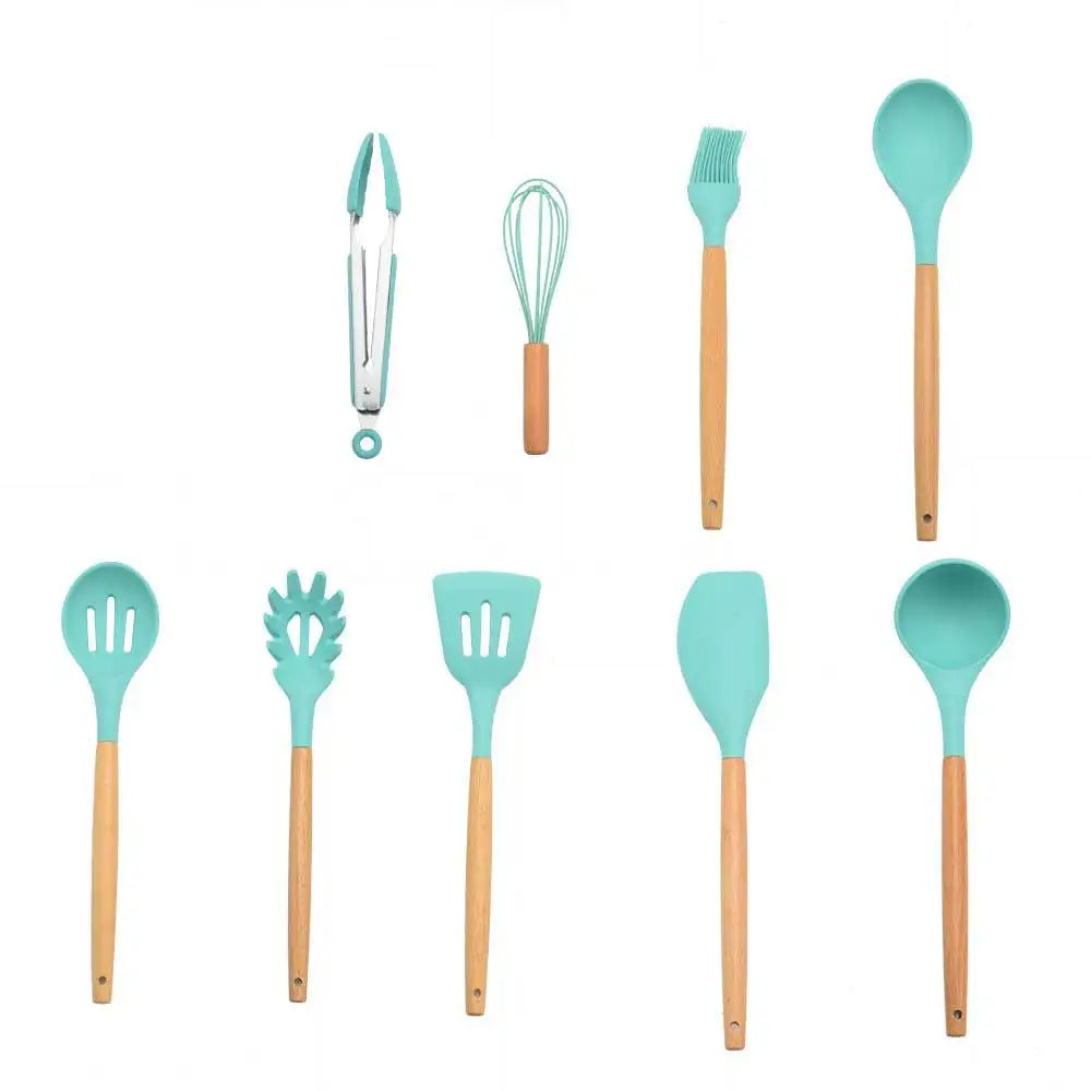 Silicone Kitchenware Cooking Utensils Set Non-Stick