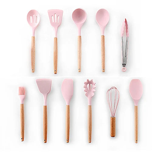 Silicone Kitchenware Cooking Utensils Set Non-Stick