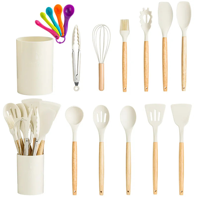 Silicone Kitchenware Cooking Utensils Set Non-Stick