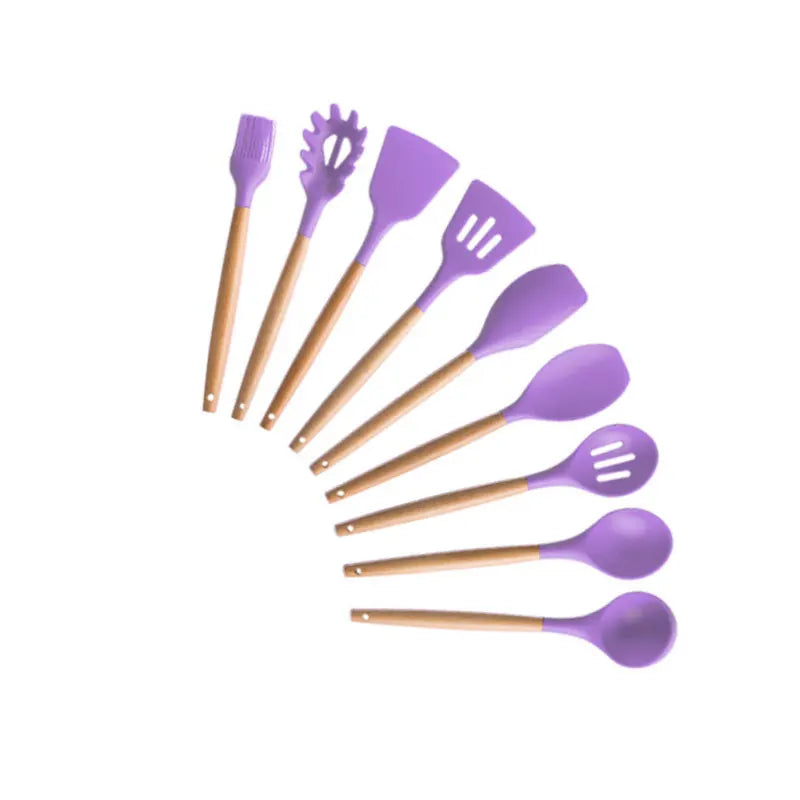 Silicone Kitchenware Cooking Utensils Set Non-Stick