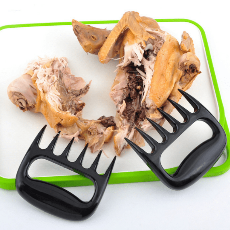 A Pair of Multi-Functional Plastic Bear Claw Meat Shredder