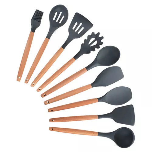 Silicone Kitchenware Cooking Utensils Set Non-Stick