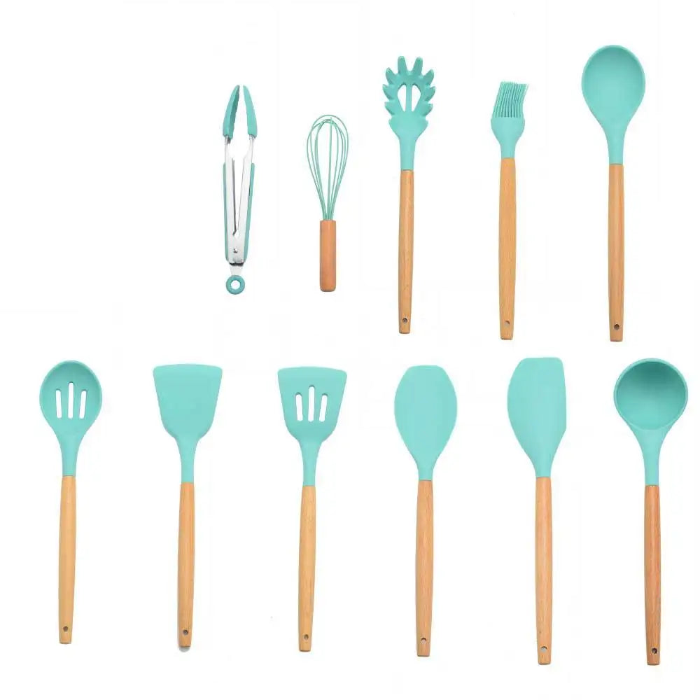 Silicone Kitchenware Cooking Utensils Set Non-Stick