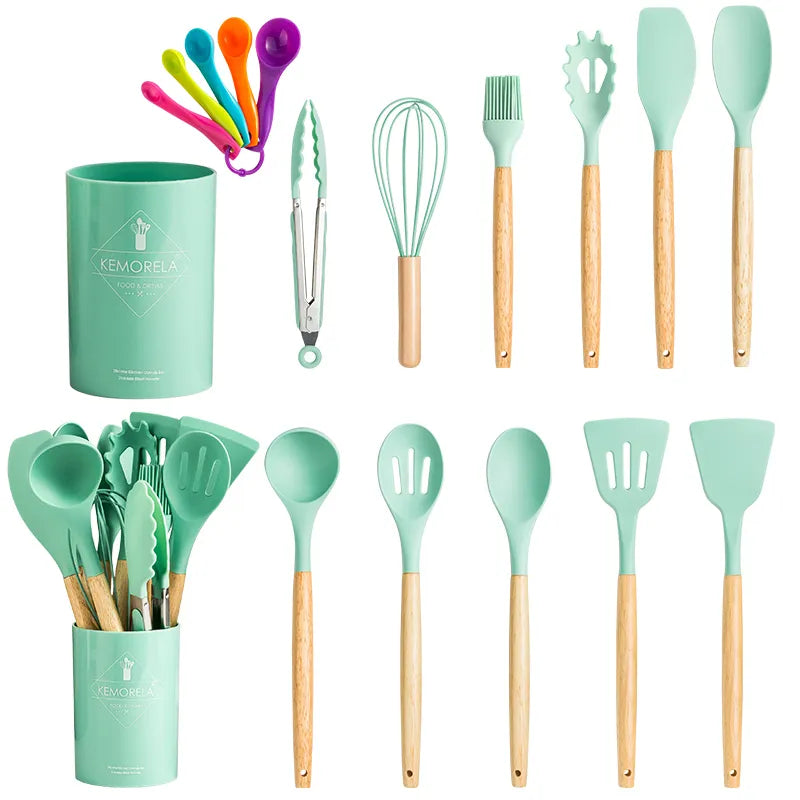 Silicone Kitchenware Cooking Utensils Set Non-Stick