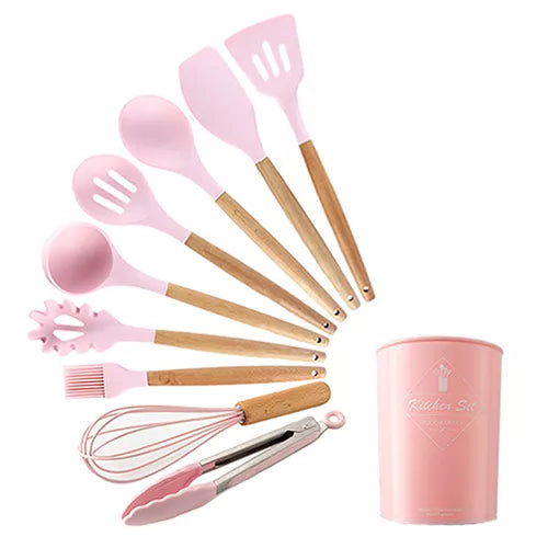 Silicone Kitchenware Cooking Utensils Set Non-Stick