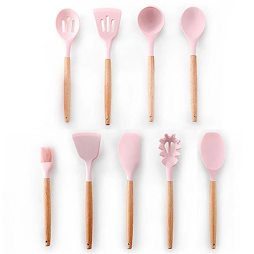 Silicone Kitchenware Cooking Utensils Set Non-Stick