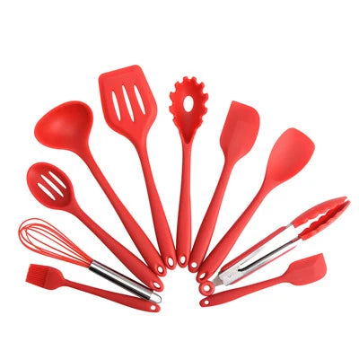 10/12 PCS Heat Resistant Silicone Cookware Set