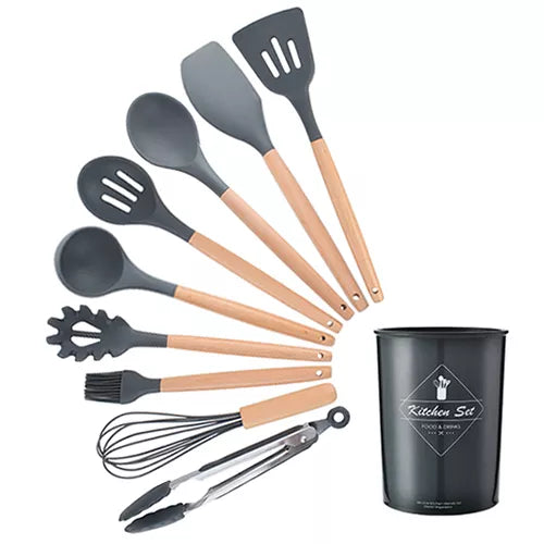 Silicone Kitchenware Cooking Utensils Set Non-Stick