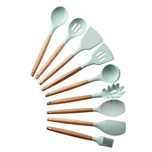 Silicone Kitchenware Cooking Utensils Set Non-Stick