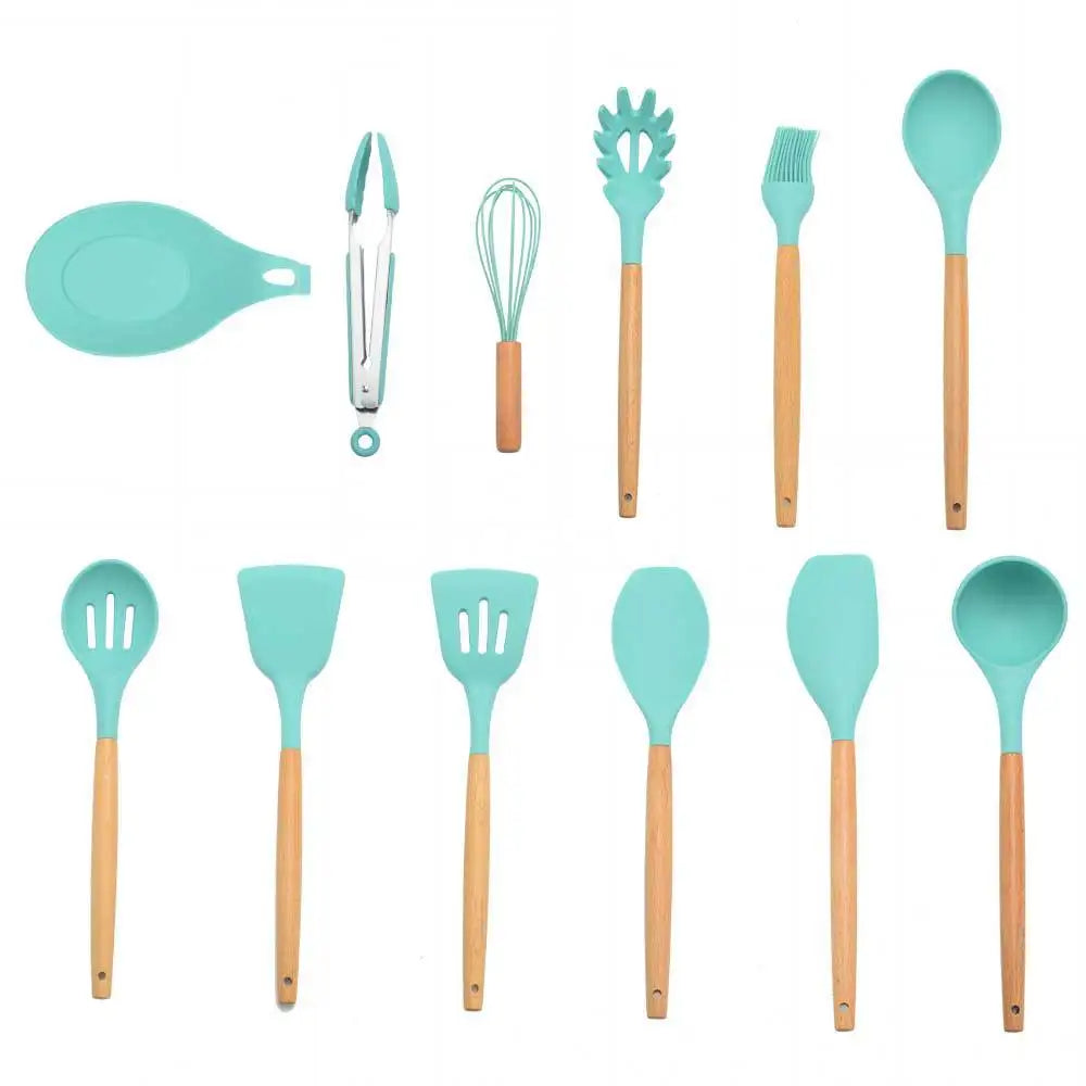 Silicone Kitchenware Cooking Utensils Set Non-Stick