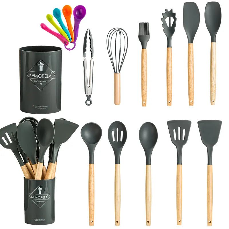 Silicone Kitchenware Cooking Utensils Set Non-Stick